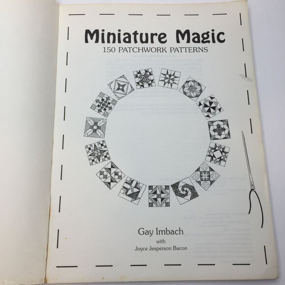 Miniature Magic 150 Patchwork Patterns Gay Imbach 3-6 Inch Quilt Blocks Patterns - Picture 3 of 10
